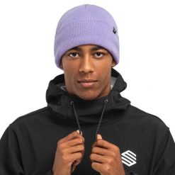 Czapka zimowa beanie męska Snowflake. Niebieskie czapki męskie SIROKO, na zimę, bez wzorów, z materiału, eleganckie. Za 76.00 zł.