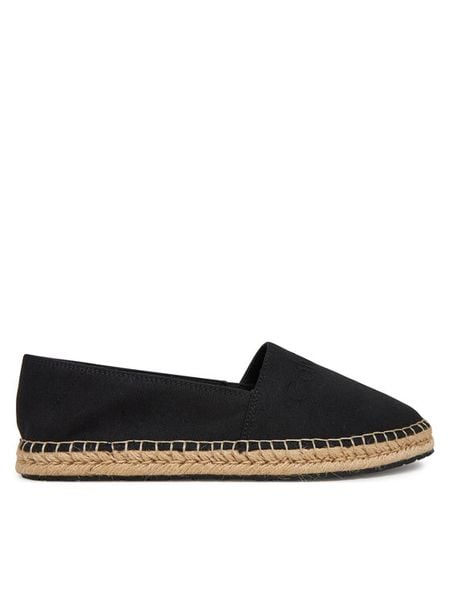 Calvin Klein Espadryle Espadrille - He HW0HW02384 Czarny. Czarne espadryle damskie CALVIN KLEIN, bez wzorów, z materiału, bez obcasa. Za 349.99 zł.