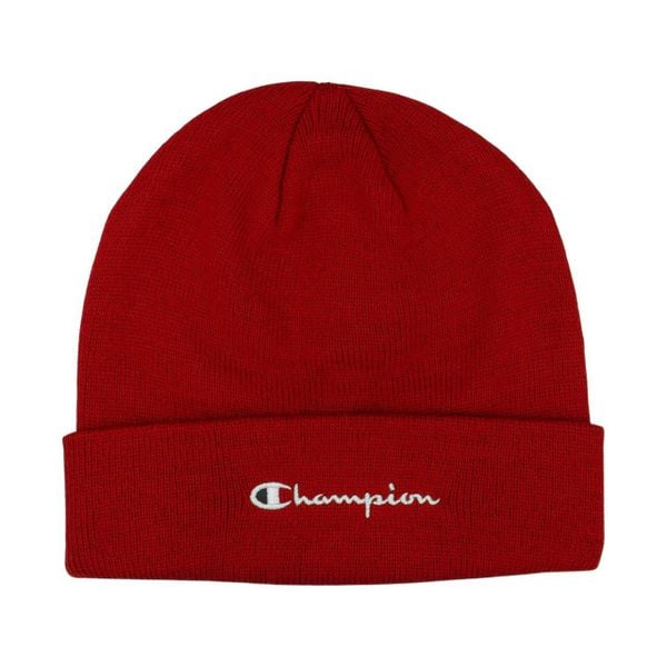 Czapka Champion Beanie Cap 806064. Czerwone czapki męskie CHAMPION, na zimę, bez wzorów, sportowe. Za 59.00 zł.