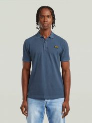 G-Star Koszulka polo w kolorze niebieskim rozmiar: M. Niebieskie koszulki polo męskie G-Star, m, bez wzorów, bez ramiączek. Za 162.49 zł.