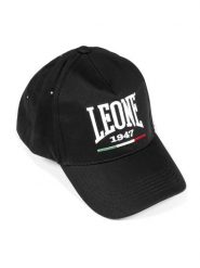 Podstawowe czapki męskie. Niebieskie czapki męskie LEONE 1947 APPAREL, bez wzorów, z bawełny, sportowe. Za 84.16 zł.