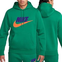 Bluza sportowa męska Nike Club Fleece Hoodie FN3104-365. Zielone bluzy bez kaptura męskie Nike, m. Za 179.00 zł.