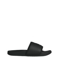 Klapki Adilette Komfort. Czarne klapki damskie Adidas, bez wzorów, bez obcasa. Za 199.00 zł.
