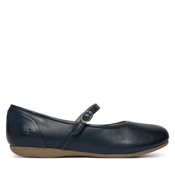 Baleriny Josef Seibel. Niebieskie baleriny damskie Josef Seibel, bez wzorów, bez obcasa. Za 389.99 zł.