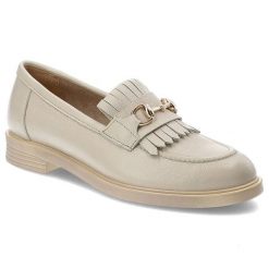 Beżowe Mokasyny Armodo Eleganckie Obuwie Damskie. Brązowe mokasyny damskie Armodo, z nubiku. Za 359.00 zł.