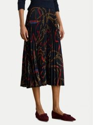 LAUREN RALPH LAUREN Spódnica plisowana 200P03550001 Granatowy Regular Fit. Niebieskie spódniczki damskie Lauren Ralph Lauren, bez wzorów, z syntetyku, plisowane. Za 1,299.00 zł.