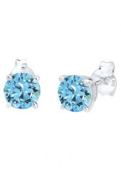 Elli Damski błyszczący okrąg z kryształami , srebro 925 Sterling Silver Kolczyki 1 ct. Szare kolczyki damskie Elli, z kryształem, srebrne. Za 211.64 zł.