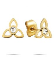 Tamaris Kolczyki-wkrętki z cyrkoniami rozmiar: onesize. Żółte kolczyki damskie Tamaris, z cyrkonią, ze stali. Za 86.99 zł.