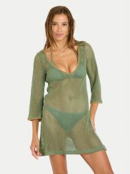 Banana Moon Sukienka plażowa Octavie Hayato MFU87 Zielony Regular Fit. Zielone sukienki damskie Banana Moon, na plażę, m, bez wzorów, z bawełny, bez kołnierzyka, bez ramiączek. Za 429.99 zł.