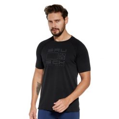 Koszulka biegowa z krótkim rękawem męska Brubeck Aerate. Czarne t-shirty sportowe męskie Brubeck, l, z poliamidu, bez ramiączek, do biegania. Za 89.99 zł.