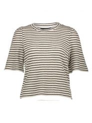 Vero Moda Bluzka w kolorze beżowym rozmiar: M. Brązowe bluzki damskie Vero Moda, m, bez wzorów, prążkowane, bez kołnierzyka, bez ramiączek. Za 90.95 zł.