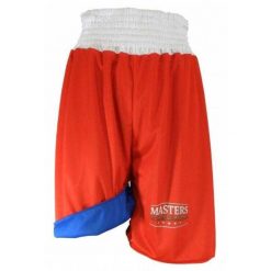 Męskie Spodenki Bokserskie. Czerwone szorty męskie Masters, z materiału, bez kołnierzyka. Za 299.99 zł.