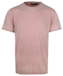 Lekki Męski T-Shirt w Stylu Vintage - Brave Soul - Brudny Róż. Czerwone t-shirty męskie Brave Soul, na lato, m, bez wzorów, z bawełny, bez kołnierzyka. Za 59.00 zł.