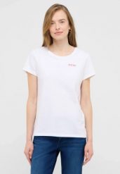 Damski T-Shirt Mustang Style Alma General White 1016748 2045. Białe t-shirty damskie Mustang, s, bez wzorów, bez kołnierzyka. Za 79.99 zł.