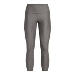 Damskie legginsy z wysokim stanem Under Armour HeatGear. Szare legginsy damskie Under Armour, s, bez wzorów, z materiału, z podwyższonym stanem, na fitness i siłownię. Za 277.35 zł.