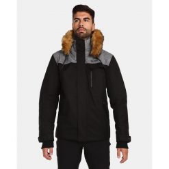 Męska kurtka zimowa Kilpi ALPHA-M. Czarne kurtki męskie Kilpi, na zimę, m, bez wzorów, z puchu, sportowe, bez kaptura. Za 680.25 zł.