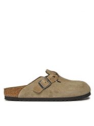 Birkenstock Klapki Boston Braided 1026694 Brązowy. Brązowe klapki damskie Birkenstock, bez wzorów, ze skóry, bez obcasa. Za 719.99 zł.