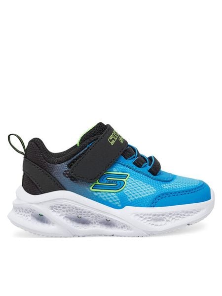 Skechers Sneakersy Meteor-Ligh 401495N/BKBL Niebieski. Niebieskie buty sportowe chłopięce Skechers, z materiału, bez zapięcia. Za 139.99 zł.
