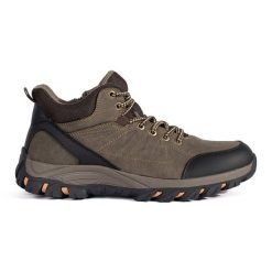Brązowe męskie buty trekkingowe. Brązowe buty trekkingowe męskie bez zapięcia. Za 227.37 zł.