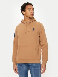 U.S. Polo Assn. Bluza MUP0683 Brązowy Regular Fit. Brązowe bluzy bez kaptura męskie U.S. Polo Assn., m, z bawełny. Za 139.99 zł.