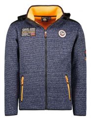 Geographical Norway Kurtka softshellowa "Uball" w kolorze granatowym rozmiar: S. Niebieskie kurtki outdoor męskie Geographical Norway, s, z aplikacjami, bez kaptura. Za 136.13 zł.