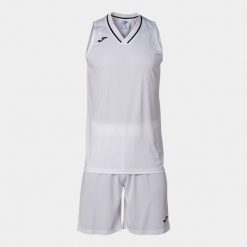 Zestaw do koszykówki męski Atlanta. Białe szorty męskie Joma, bez wzorów, z dżerseju, sportowe. Za 134.50 zł.