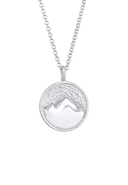 Elli Damskie zawieszka moneta Góry Alpy Łąki dla podróżnika w pozłacanym srebrze próby 925 Sterling Silver Naszyjniki 1 ct. Szare naszyjniki damskie Elli, pozłacane. Za 233.99 zł.