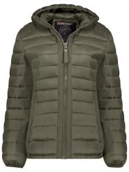 Geographical Norway Kurtka pikowana "Carlitilimo" w kolorze khaki rozmiar: XL. Brązowe kurtki damskie Geographical Norway, xl, bez wzorów, bez kaptura. Za 214.70 zł.