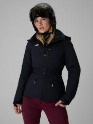 4F Kurtka narciarska membrana 10000 damska - czarna XL. Czarne kurtki narciarskie i snowboardowe damskie 4f, m, bez wzorów, bez kaptura, narciarskie. Za 699.99 zł.