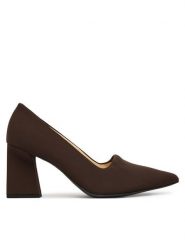 HÖGL Czółenka 0-187548-20000 Brązowy. Brązowe czółenka damskie HÖGL, bez wzorów, ze skóry, bez obcasa. Za 699.99 zł.