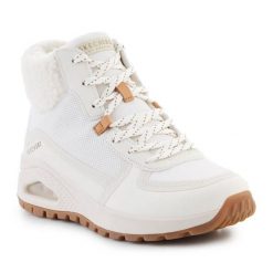 Buty Sportowe Skechers Uno Rugged - Fall Mode 167992-NAT białe. Białe buty sportowe na co dzień damskie bez wzorów, z gumy. Za 585.80 zł.