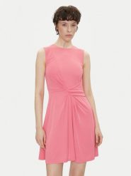 Silvian Heach Sukienka koktajlowa Ereni GPP25331VE Różowy Slim Fit. Czerwone sukienki damskie Silvian Heach, bez wzorów, z syntetyku, wizytowe, bez kołnierzyka, bez ramiączek. Za 539.99 zł.