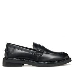 Mokasyny Geox. Czarne mokasyny damskie Geox. Za 349.99 zł.