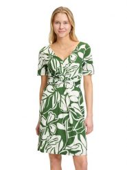 Vera Mont Sukienka w kolorze zielono-kremowym rozmiar: 40. Brązowe sukienki damskie Vera Mont, bez wzorów, bez kołnierzyka, bez ramiączek, mini. Za 173.99 zł.