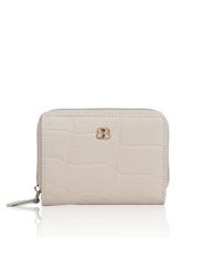 Bellicci Skórzany portfel "Veneta" w kolorze kremowym - 11 x 8 x 2 cm rozmiar: onesize. Brązowe portfele damskie Bellicci, bez wzorów, z materiału. Za 73.95 zł.