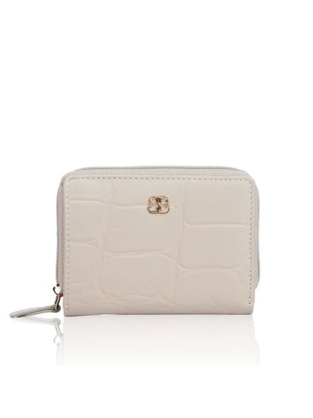 Bellicci Skórzany portfel "Veneta" w kolorze kremowym - 11 x 8 x 2 cm rozmiar: onesize. Brązowe portfele damskie Bellicci, bez wzorów, z materiału. Za 73.95 zł.