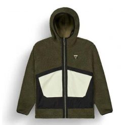 Kurtka z polaru Picture Pmbton z zamkiem brązowa. Brązowe kurtki męskie Picture, bez wzorów, z polaru, bez kaptura. Za 613.35 zł.