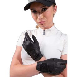 Damskie skórzane rękawiczki jeździeckie PS of Sweden Soft. Czarne rękawiczki dziecięce PS OF SWEDEN, bez ramiączek. Za 352.00 zł.