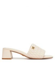 Nine West Klapki S4S96897-01 Beżowy. Brązowe klapki damskie Nine West, bez wzorów, z materiału, bez obcasa. Za 125.99 zł.