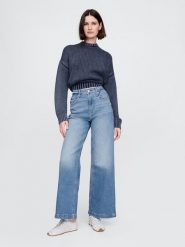 GAP Dżinsy - Comfort fit - w kolorze błękitnym rozmiar: W28. Niebieskie jeansy damskie GAP, z podwyższonym stanem. Za 109.78 zł.