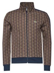 Lacoste Bluza SH1368 Brązowy Regular Fit. Brązowe bluzy bez kaptura męskie Lacoste, m, z syntetyku. Za 609.99 zł.