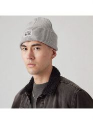 Levi's Czapka beanie w kolorze szarym rozmiar: onesize. Szare czapki męskie Levi's, bez wzorów, z bawełny, sportowe. Za 53.91 zł.