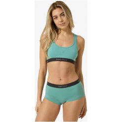 Bokserki sportowe damskie SUPER.NATURAL W Tundra175 Boyfriend Hipster. Zielone bokserki i panty damskie Super.natural, m, bez wzorów, z jersey. Za 199.99 zł.