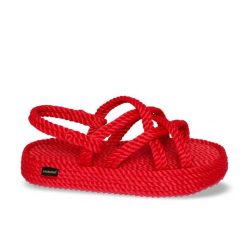 Sandały damskie na platformie Bodrum. Czerwone obuwie trekkingowe damskie Aulp, na lato. Za 399.99 zł.