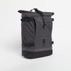 Plecak/sakwa rowerowa Btwin 1x25 l na bagażnik. Szare plecaki damskie B'TWIN, bez wzorów, z materiału. Za 339.99 zł.