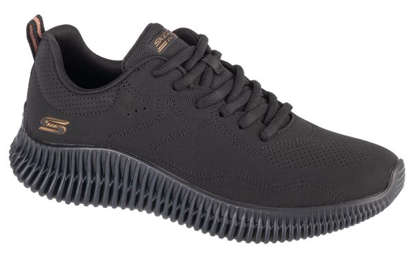Buty sportowe damskie Skechers Bobs Geo How Marvelous. Czarne buty sportowe na co dzień damskie Skechers, bez wzorów, ze skóry ekologicznej, trekkingowe. Za 390.00 zł.