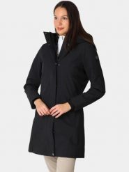 Płaszcz Zimowy Damski Luhta Haukanmaa. Czarne płaszcze damskie Luhta, na zimę, m, bez wzorów, z materiału, eleganckie. Za 999.00 zł.
