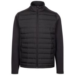 Męska Kurtka Orford Hybrid Padded Jacket. Czarne kurtki męskie Trespass, l, bez wzorów, z dzianiny, bez kaptura. Za 235.99 zł.