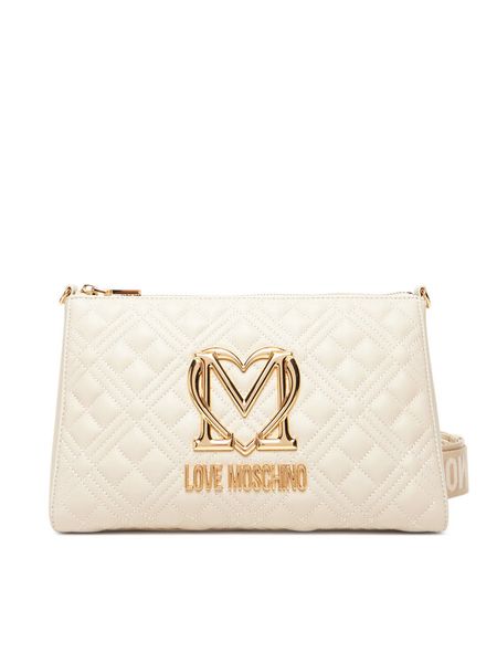 LOVE MOSCHINO Torebka JC4300PP0MK1211A Écru. Listonoszki damskie Love Moschino, bez wzorów, ze skóry, bez dodatków. Za 639.99 zł.