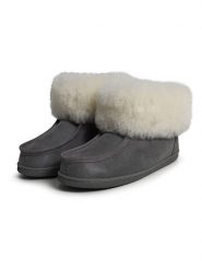 Kaiser Naturfellprodukte Kapcie wełniane "Oslo" w kolorze szarym rozmiar: 46. Szare kapcie damskie Kaiser Naturfellprodukte, z wełny. Za 252.99 zł.